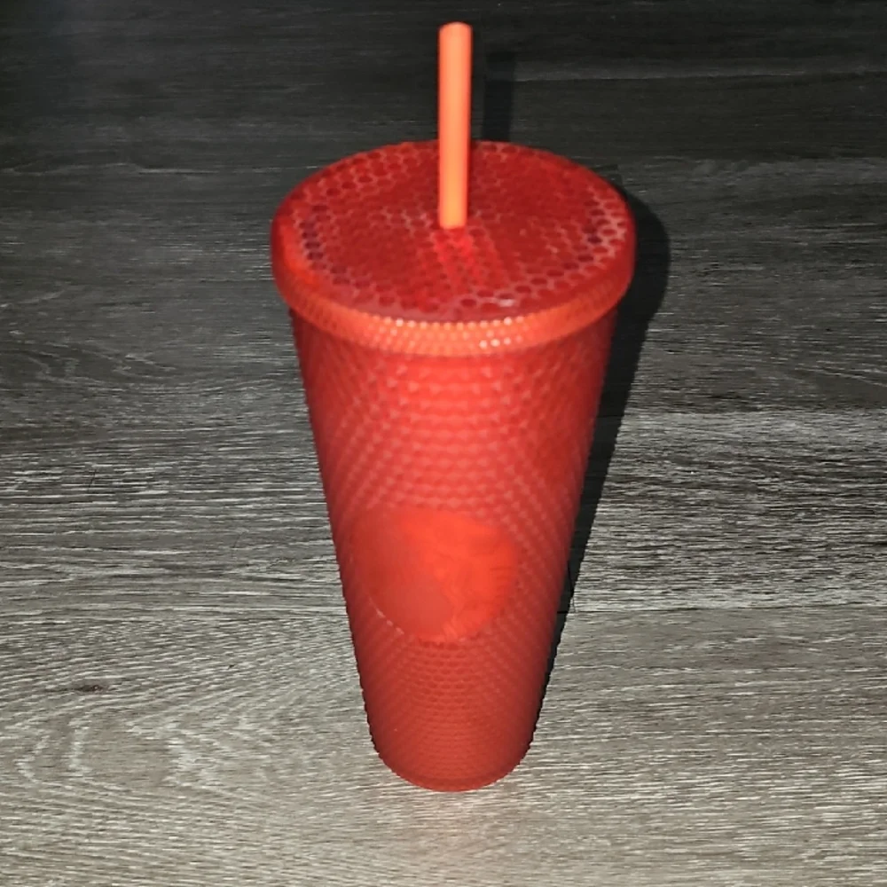 Starbucks red spiked 24 oz tumbler cup. Nwts!